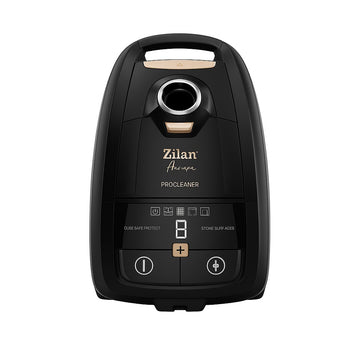 Aspirator cu sac Zilan ZLN4500 Aurum, 2400W, 5L, cupru, HEPA, afisaj digital, telecomanda, furtun 360°, silentios