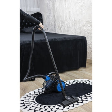 Aspirator fara sac Floria ZLN3468, 700W, HEPA 13, filtrare ciclonica, 1.8L, cablu 5m, perii incluse, albastru-negru