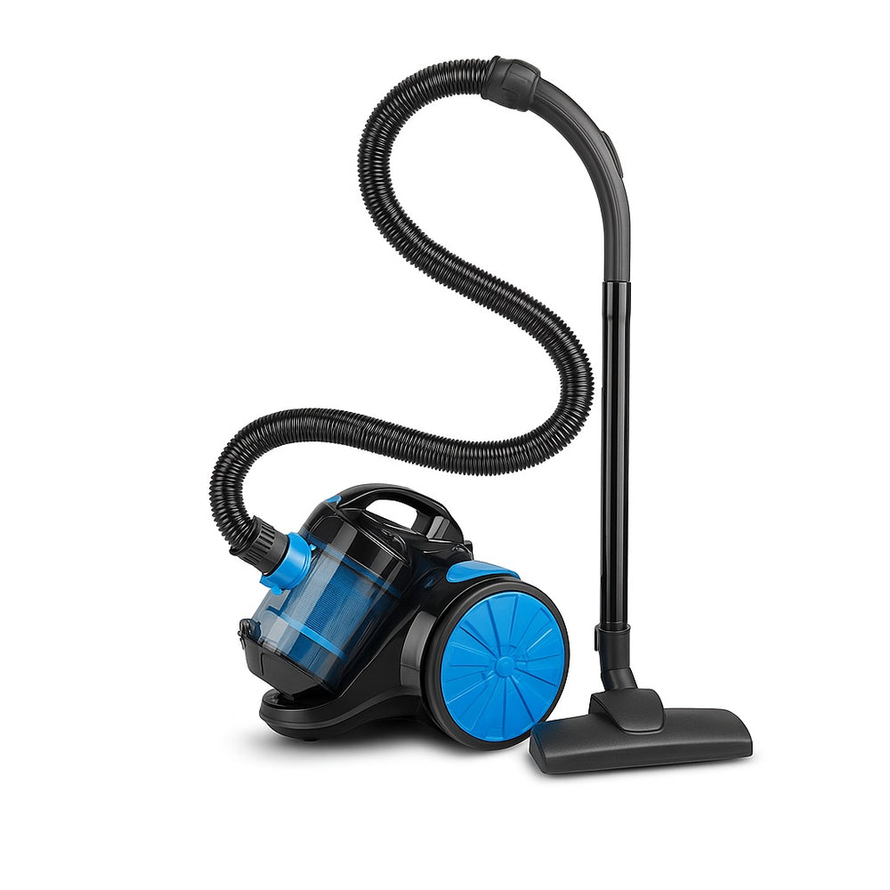 Aspirator fara sac Floria ZLN3468, 700W, HEPA 13, filtrare ciclonica, 1.8L, cablu 5m, perii incluse, albastru-negru