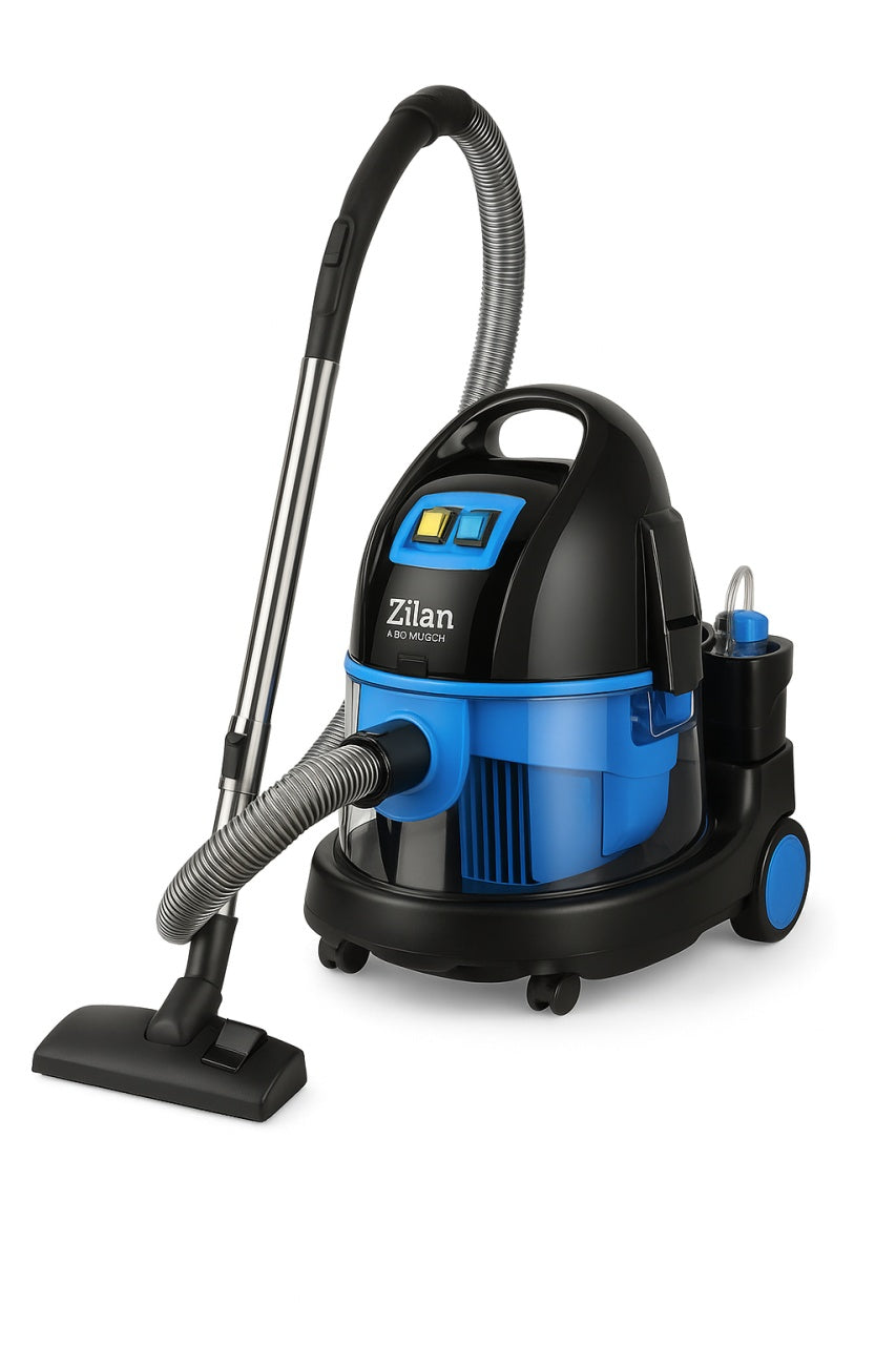 Aspirator profesional Zilan ZLN2013, 2200W, cu spalare, injectie-extractie, uscat/umed, 2 rezervoare, 8L sac, sistem Air Cleaning