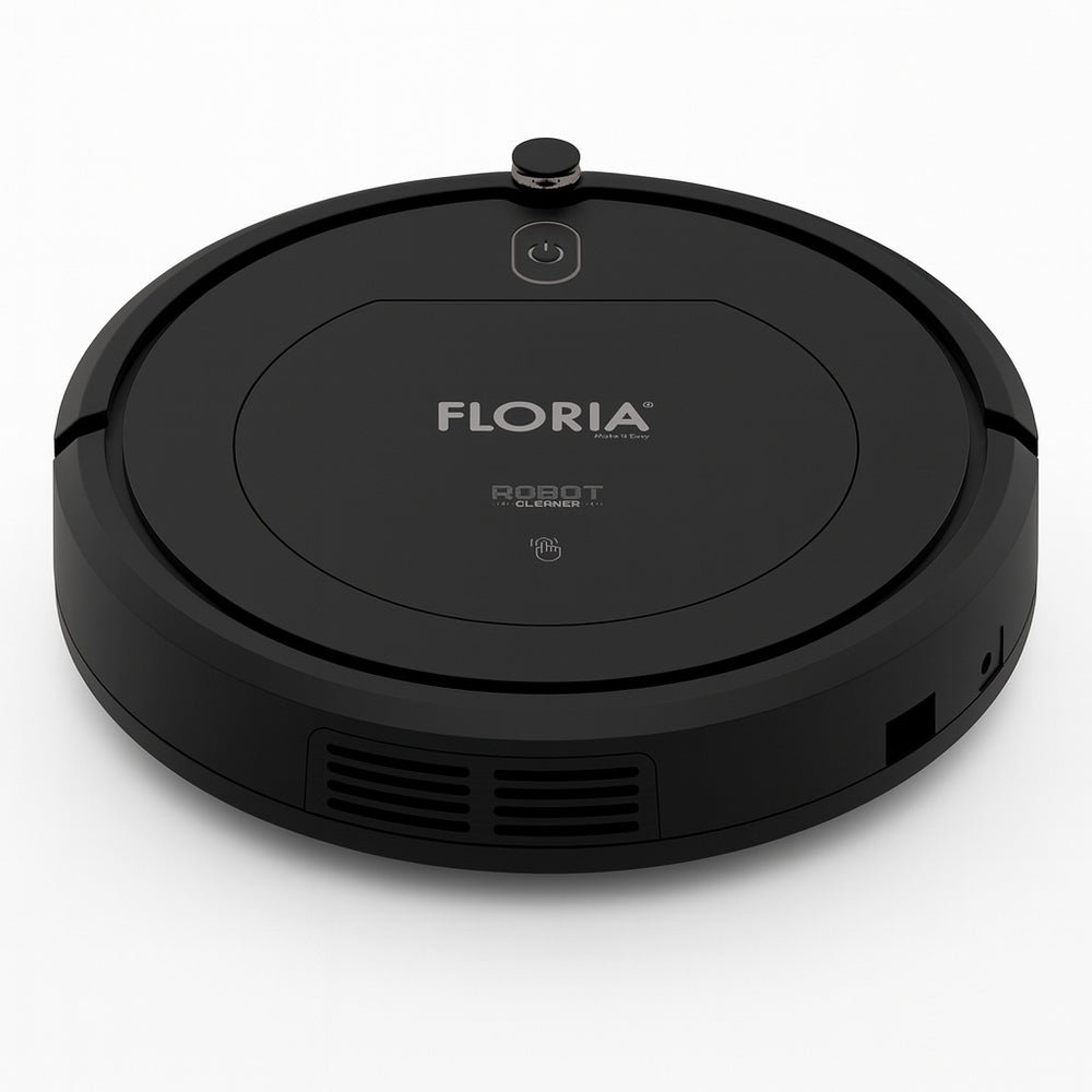 Aspirator robot cu acumulator Floria ZLN1948,1500mAh, 18W, 200ml, telecomanda, autonomie 80 min, negru