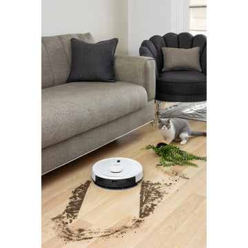 Aspirator robot Zilan ZLN5400, 2700Pa, 3 niveluri, baterie 3200mAh, autonomie 150min, Wi-Fi, laser, rezervor 2in1, silentios