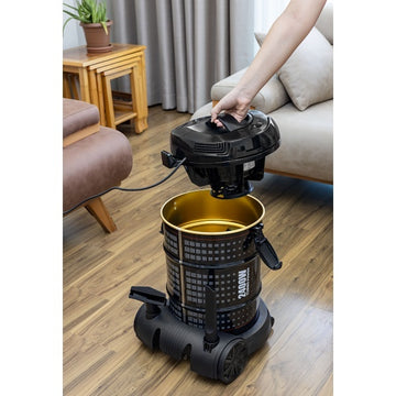Aspirator Zilan ZLN2006, 2400W, fara sac, 21L, functie suflare, tub telescopic, filtru lavabil, cablu 5m, negru