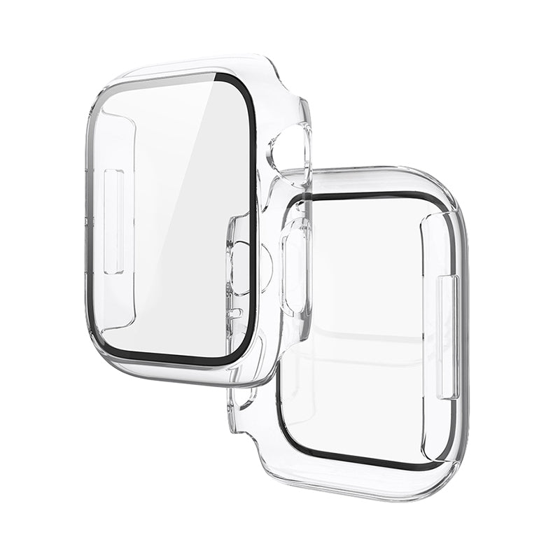 Hoco (WS3) - Rama protectie cu folie integrata, iWatch Series 7/8, PC, (41mm) - Transparent