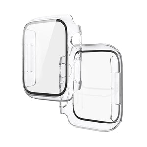 Hoco (WS3) - Rama protectie cu folie integrata, iWatch Series 7/8, PC, (41mm) - Transparent