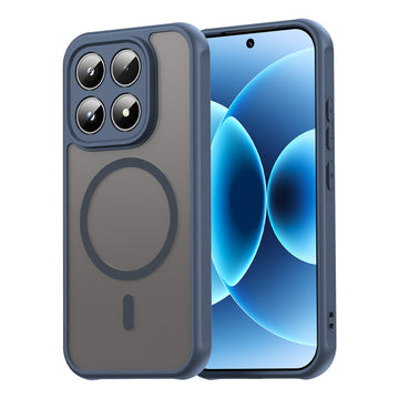 Husa MagFrost Pro pentru Xiaomi 17T, Matte MagSafe, Frosted Frame - Bleumarin