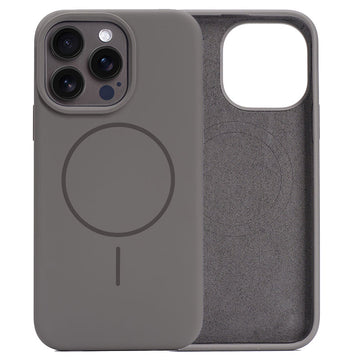 Husa MagThin pentru iPhone 15 Pro, Smooth Soft, MagSafe - Gri