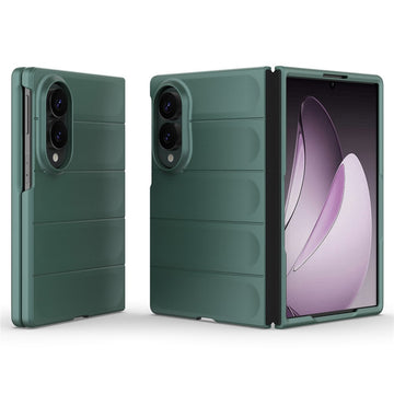 Husa Wave pentru Samsung Fold 8, Samsung Galaxy Fold 8, Grip Microfiber, ShockProof - Verde inchis
