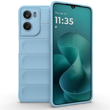 Husa Wave pentru Motorola Moto G06, Grip Anti-Shock, TPU - Bleu