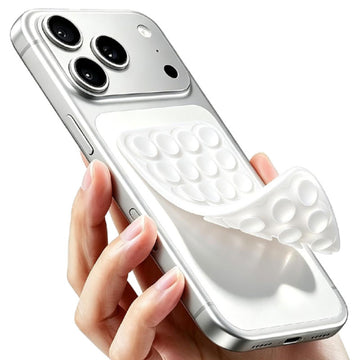 Suport Telefon, Universal, Tip Ventuze, Montaj Double Side - Alb