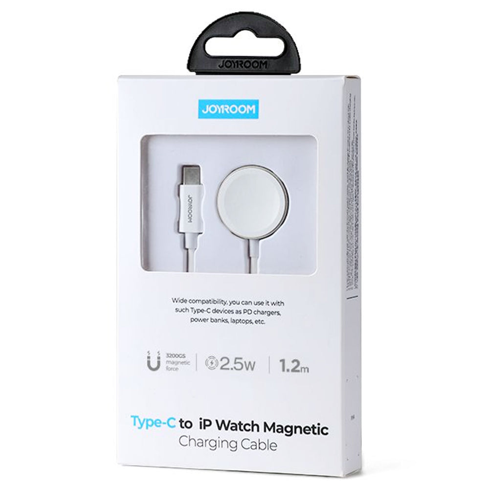 Joyroom (S-IW004) - Incarcator Wireless, iWatch, Magnet, 2.5W, conector USB-C, White