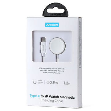 Incarcator Wireless Joyroom S-IW004, iWatch, Magnet, 2.5W, Conector USB-C - Alb