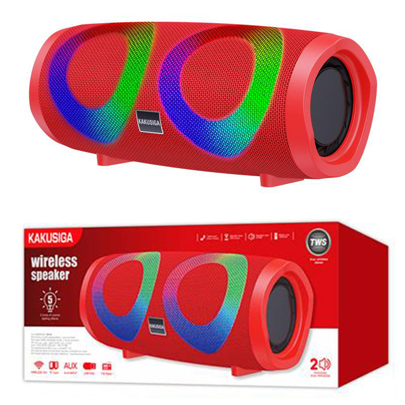 Kaku (KSC-615) - Boxa Portabila, Wireless, BT 5.0, TWS, 10W, 4H, 1800mAh, USB, AUX, TF Card, FM, Red