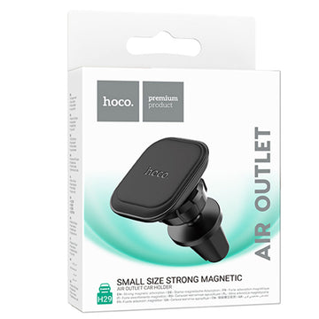 Suport Auto Hoco H29, Magnetic, Montaj Ventilatie, MultiAngle, Compact - Negru
