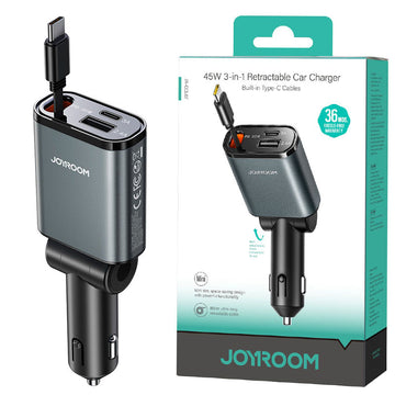 Incarcator Retea cu Cablu Joyroom JR-CCL07, USB-C, PD30W, 1xUSB-C, 1xUSB - Negru