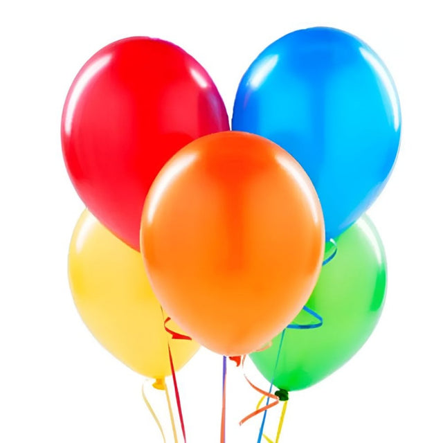 Baloane aniversare, 100cm, diverse culori, COD0, set 10 buc