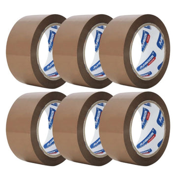 Banda adeziva Johnson, simpla, 48mm x 90yard, maro, acrilic