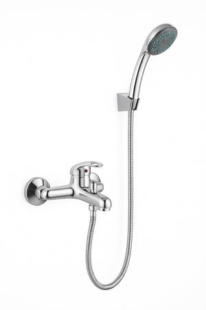 Baterie cada Zinox ZLN7710, monocomanda, cartus ceramic 40mm, teava fixa, para dus 1.5m, finisaj cromat, inox