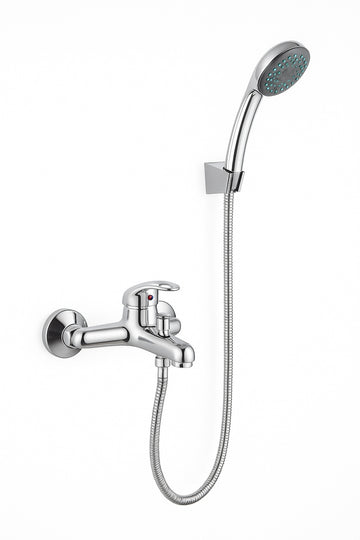 Baterie cada Zinox ZLN7710, monocomanda, cartus ceramic 40mm, teava fixa, para dus 1.5m, finisaj cromat, inox