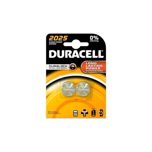 Baterie Duracell CR2025, 3V, litiu, blister 2 buc