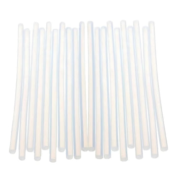 Baton silicon CNX, lipire la cald, 7mm x 20cm, alb, transparent, set 20 buc