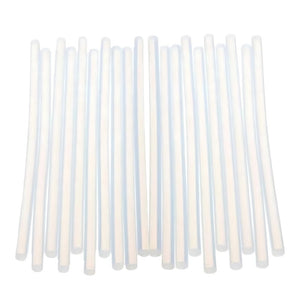 Baton silicon CNX, lipire la cald, 7mm x 20cm, alb, transparent, set 20 buc