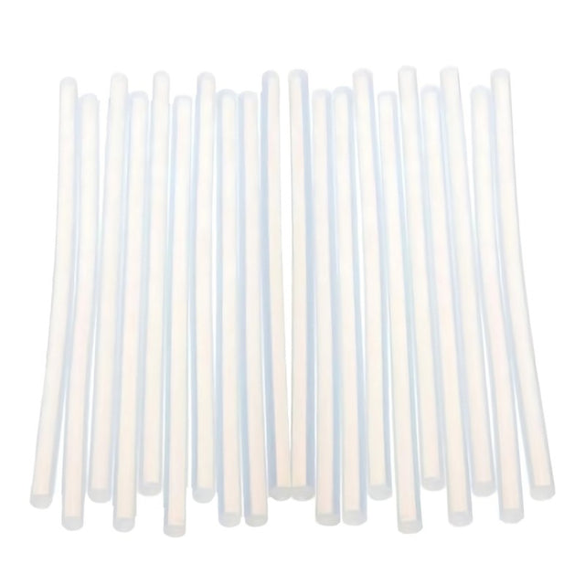 Baton silicon CNX, lipire la cald, 7mm x 20cm, alb, transparent, set 20 buc