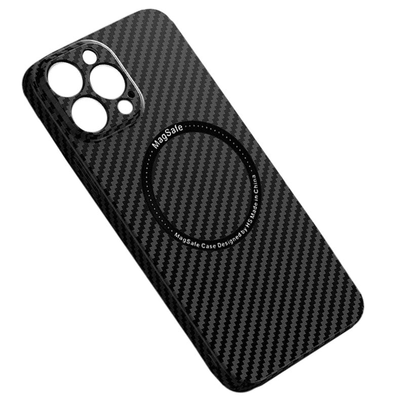 Husa iPefet Carbon - iPhone 11, MagSafe, Black