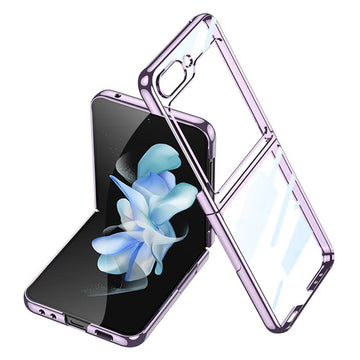 Husa Chrome pentru Samsung Z Flip6, Plastic Thin, Crystal - Mov