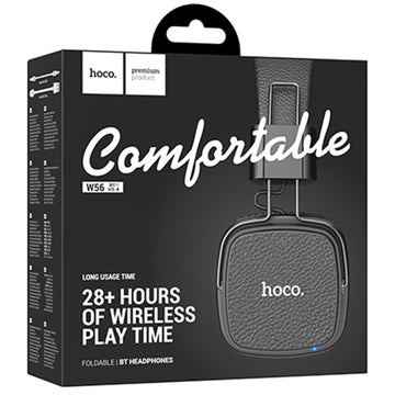 Casti Wireless Hoco W56, Over Ear, BT 5.4, 200h StandBy - Negru