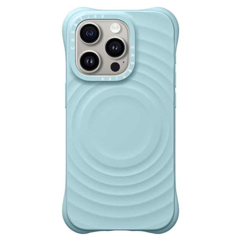 Husa Ripple - iPhone 16, Soft Skin, MagSafe, Light Blue