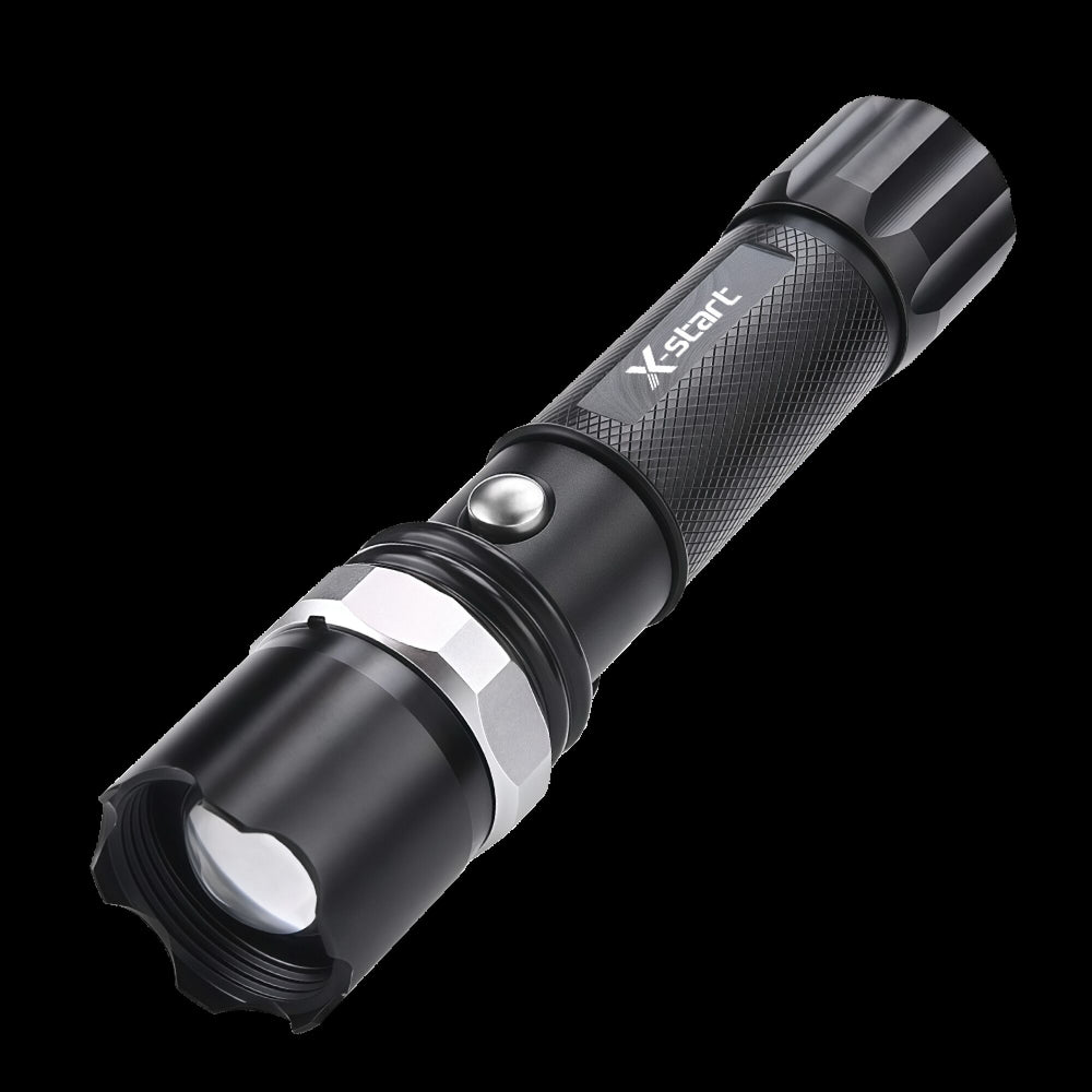 X-start (EL030) - Lanterna LED, Zoom radius 200m, 300LM,1200mAh, 3W, Black