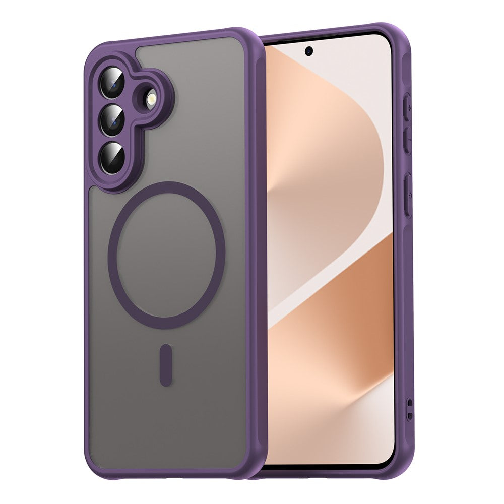 Husa MagFrost Pro - Samsung A37, Matte MagSafe, Frosted frame, Purple