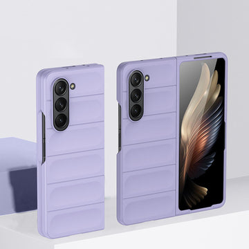 Husa Strip pentru Samsung Z Fold6, Matte, ShockProof - Mov