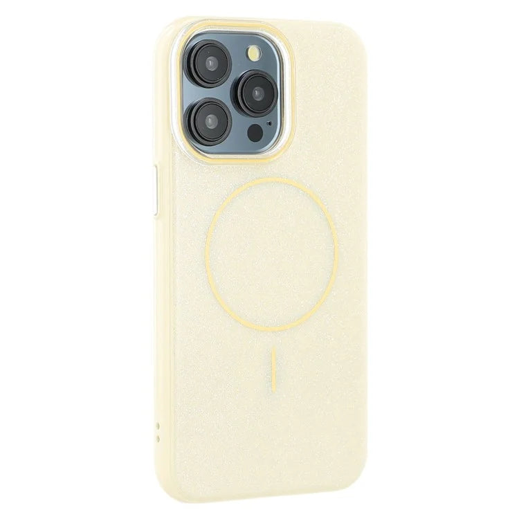 Husa Mag Glitter - Samsung S25 Ultra, MagCase, PC, Shinny, Yellow
