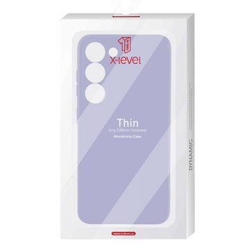 Husa X-Level Thin pentru Samsung S26 Ultra, Microfiber, TPU, Lilac