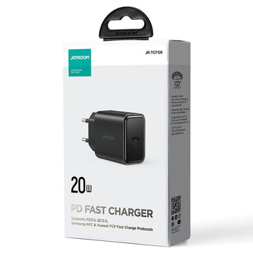 Incarcator Retea Joyroom JR-TCF06, 20W, 1xUSB-C, PD - Negru