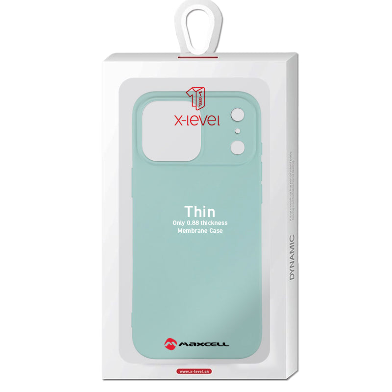 Husa X-Level Thin - iPhone 17 Pro Max, Thin Series, SoftTouch, Turquoise