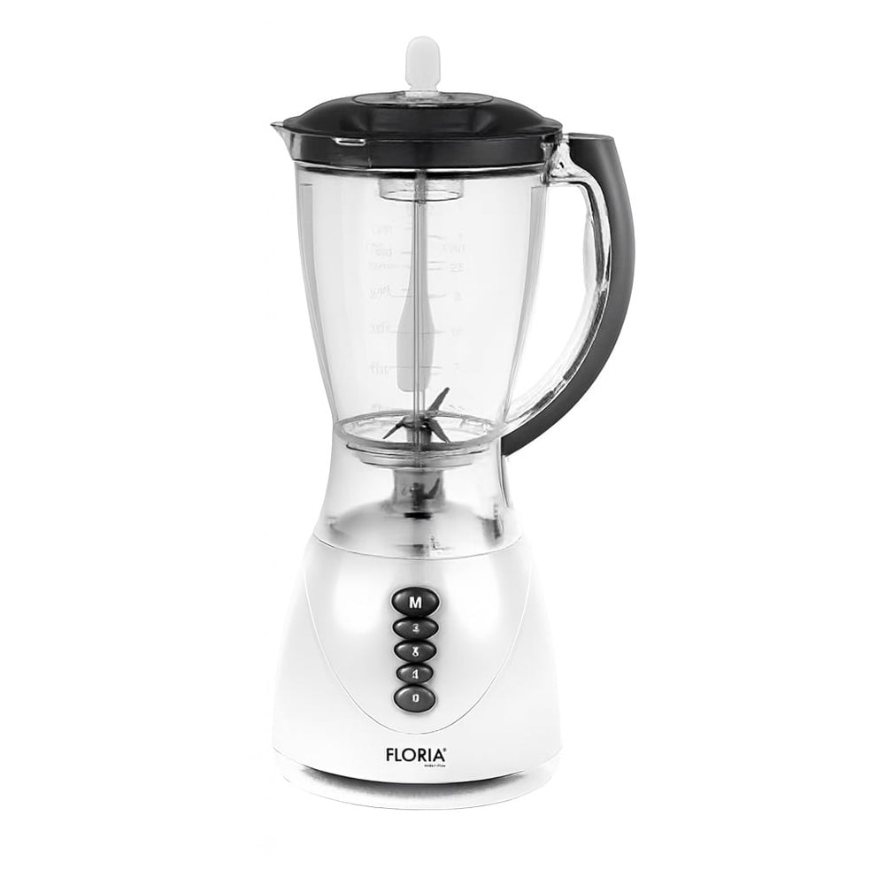 Blender 300W, Floria ZLN3081, 1.5L, 3 viteze, functie puls, alb