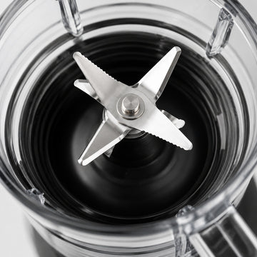 Blender cu rasnita Hoffmans HM-2102, 600W, vas 1.75L, 2 viteze + Pulse, recipient pentru macinare inclus, Black/White