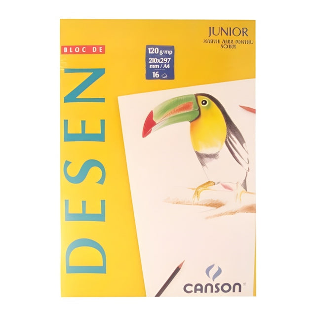 Bloc de desen A4 Canson, 16 file, 120g/mp