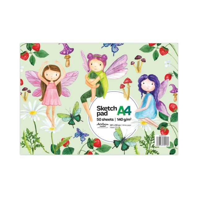 Blocnotes A4 Drasca, 50 file, 140g, lipit, 29.7x21cm, glued feiries 900900282