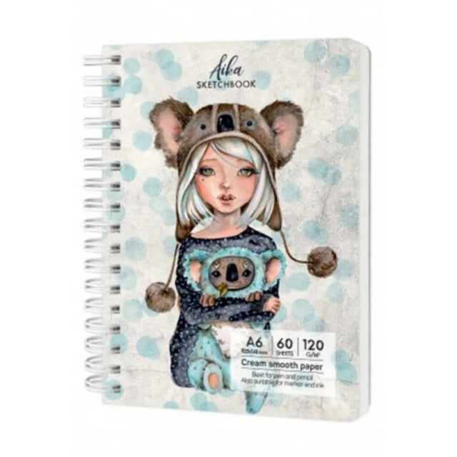 Blocnotes A5 Drasca, 60 file, 120g, velin, cu spira, 14.8x21cm, aika 90090017169