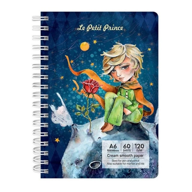 Blocnotes A5 Drasca, 60 file, 120g, velin, cu spira, 14.8x21cm, Le Petit Prince 900900244