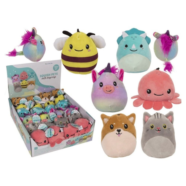 Breloc - animale / insecte / unicorn + carabina, 9cm, diverse modele, 3+ ani, Out of the blue, 61/6727 / 35851