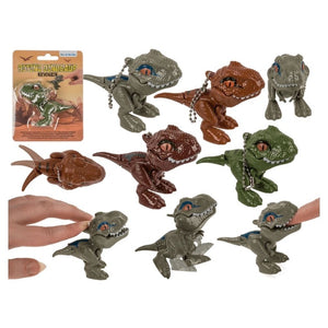 Breloc - dinozauri, 6x8.5cm, 4 culori, 3+ ani, Out of the blue, 12/0106 / 33892