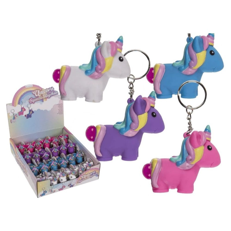 Breloc - unicorn, 6cm, 4 culori asortate, 3+ ani, Out of the blue, 12/0939 / 35954