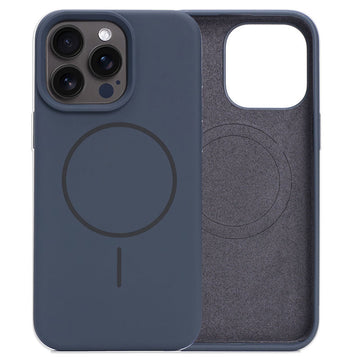 Husa MagThin pentru iPhone 15, Smooth Soft, MagSafe - Negru