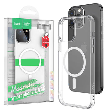 Husa Hoco pentru iPhone 15, MagSafe, AntiShock, TPU - Transparent