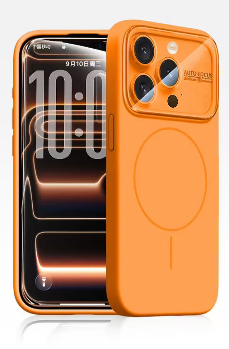 Husa MagConverse - iPhone 17 Pro Max, UltraThin, Magnetic FlexiCase, Orange